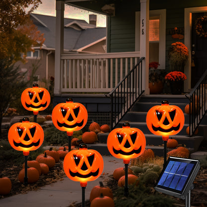 Solar pumpkin tunnel lights