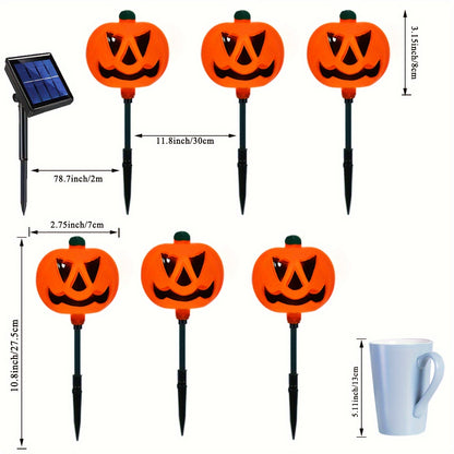 Solar pumpkin tunnel lights